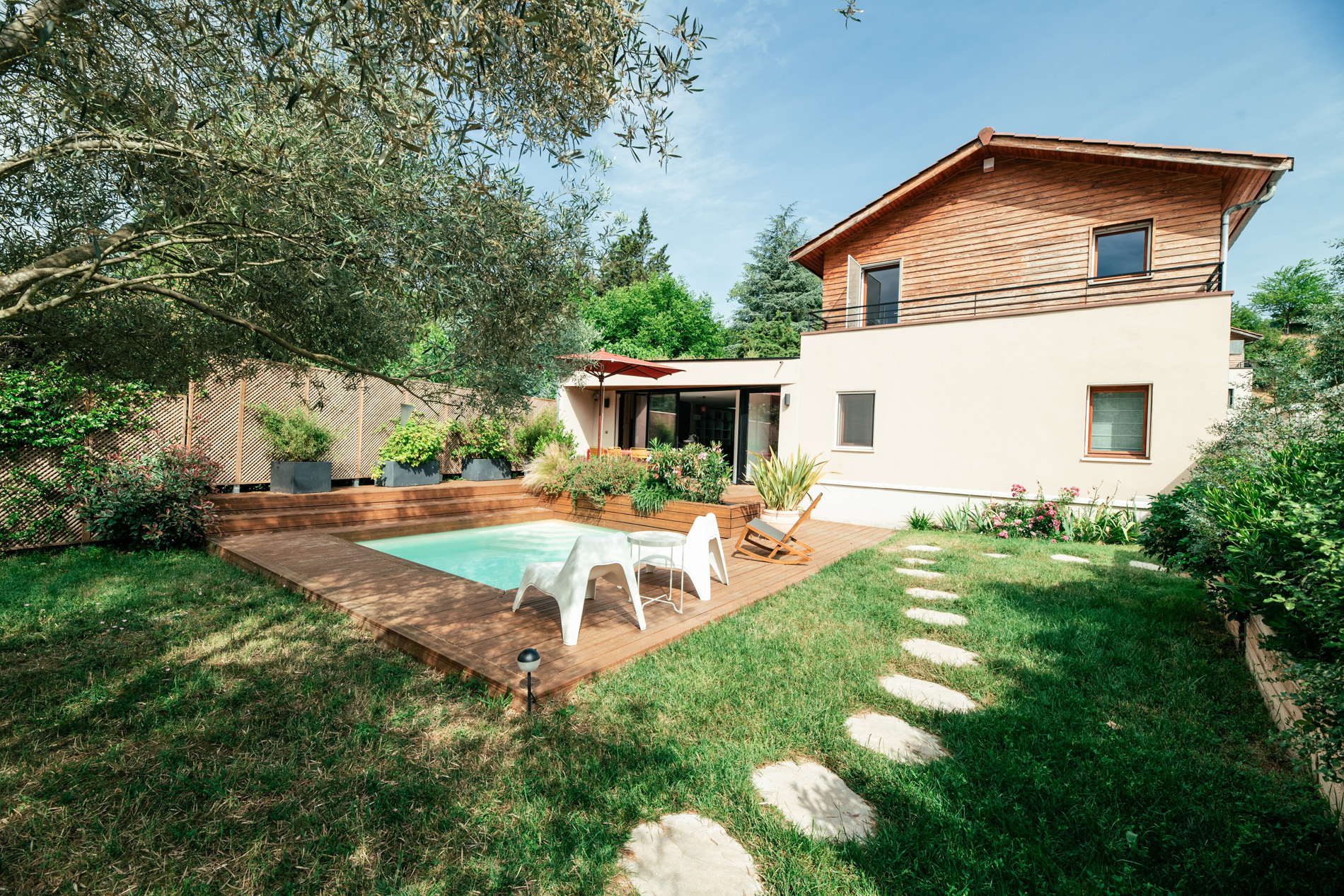 Villa Renovation Curis Au Mont D Or Atelier terrasse et piscine